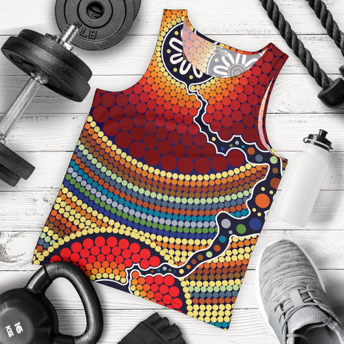 men-tank-top-aboriginal-dot-painting-mens-tank-ver11