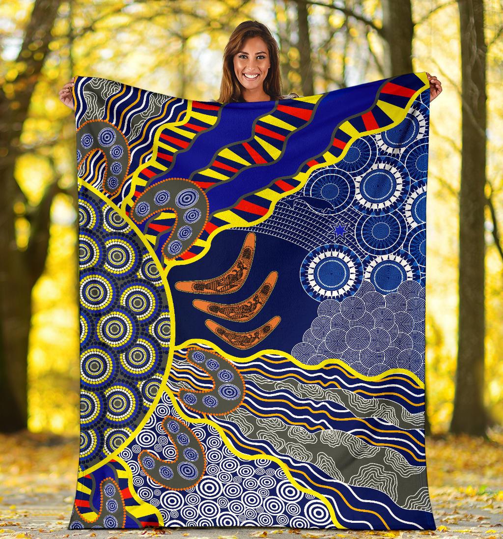 aboriginal-premium-blanket-australian-boomerang-dot-painting-art