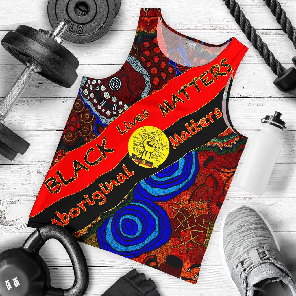 mens-tank-top-black-lives-matter-aboriginal-patterns