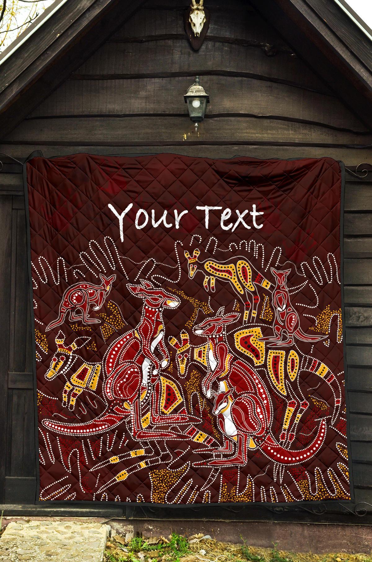 custom-aboriginal-premium-quilt-kangaroo-family-with-hand-art