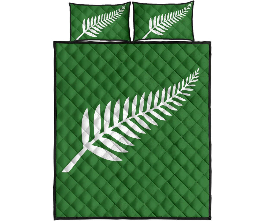 new-zealand-flag-silver-fern-green-quilt-bedding-sets