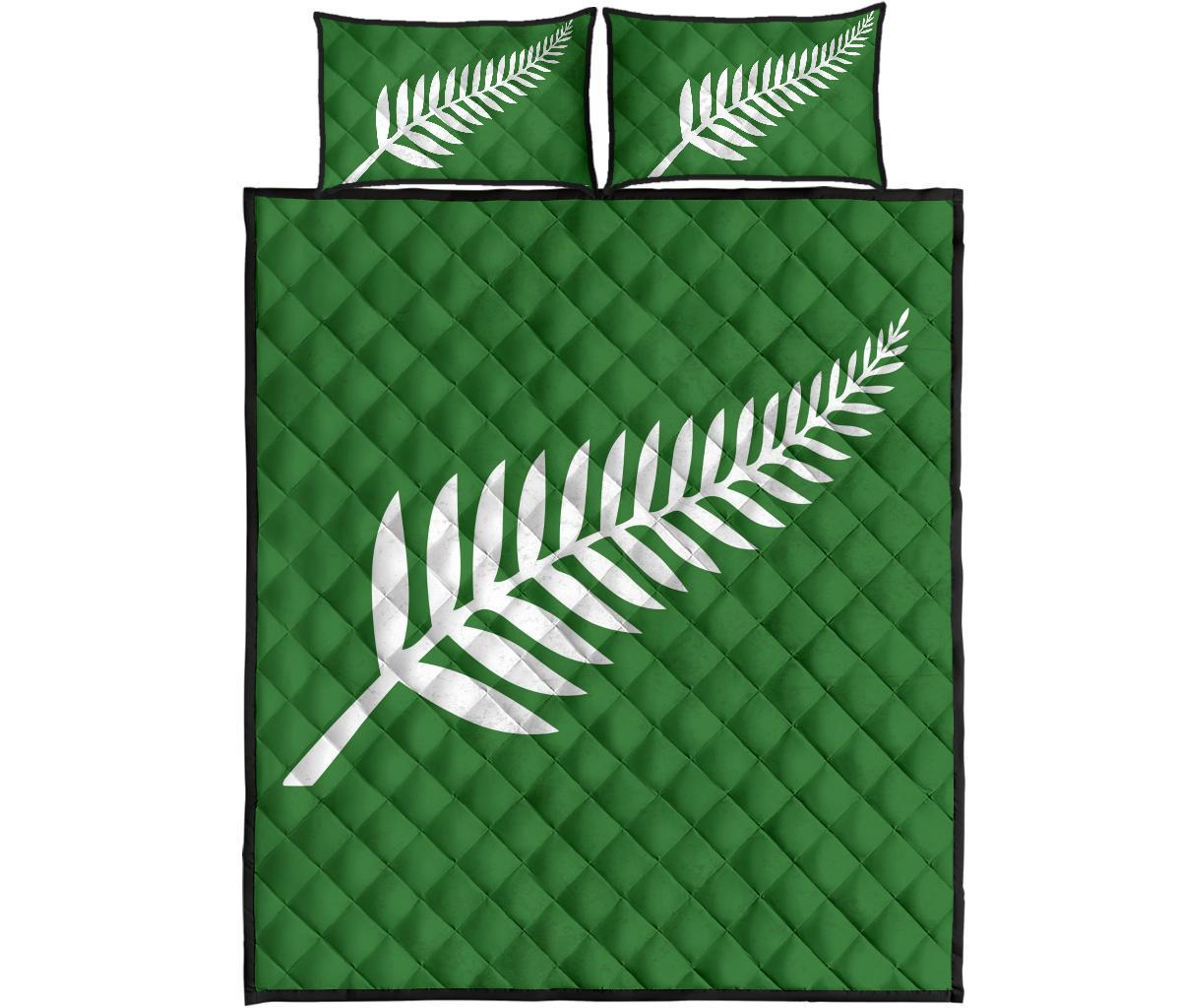 new-zealand-flag-silver-fern-green-quilt-bedding-sets