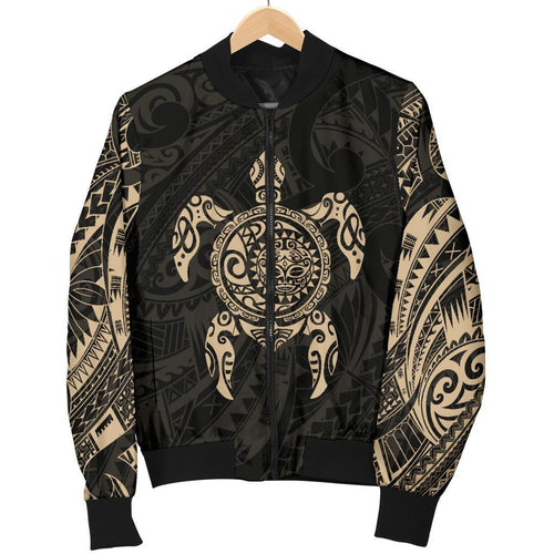 new-zealand-women-bomber-jacket-maori-turtle-tattoo-gold