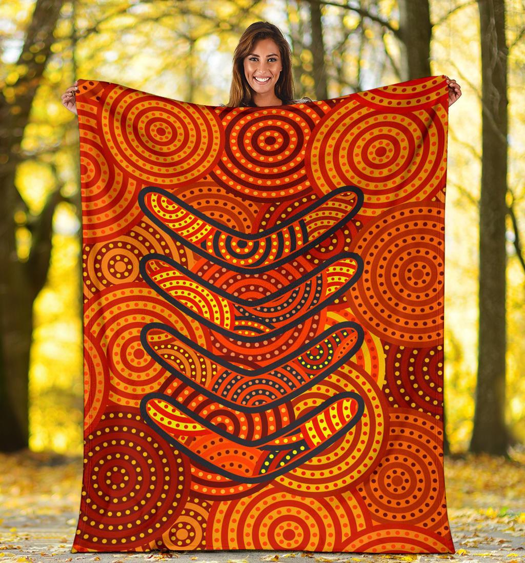aboriginal-premium-blanket-aboriginal-boomerangs-and-dot-circle