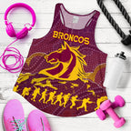 Brisbane Broncos Women Racerback Tank Anzac Day Country Style - Vibe Hoodie