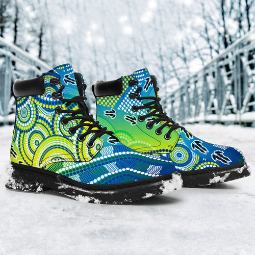 aboriginal-all-season-boots-dot-painting-indigenous-circle-patterns-ver-02
