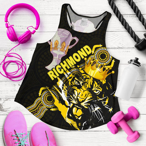 Richmond Premier Women Racerback Tank Power Tigers Indigenous - Vibe Hoodie