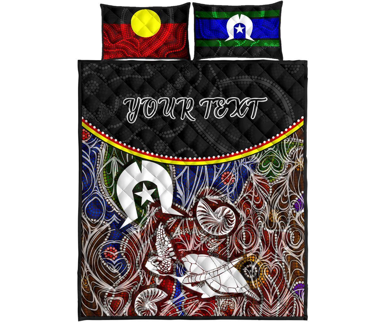 personalised-quilt-bed-set-aboriginal-dot-in-naidoc-week-style