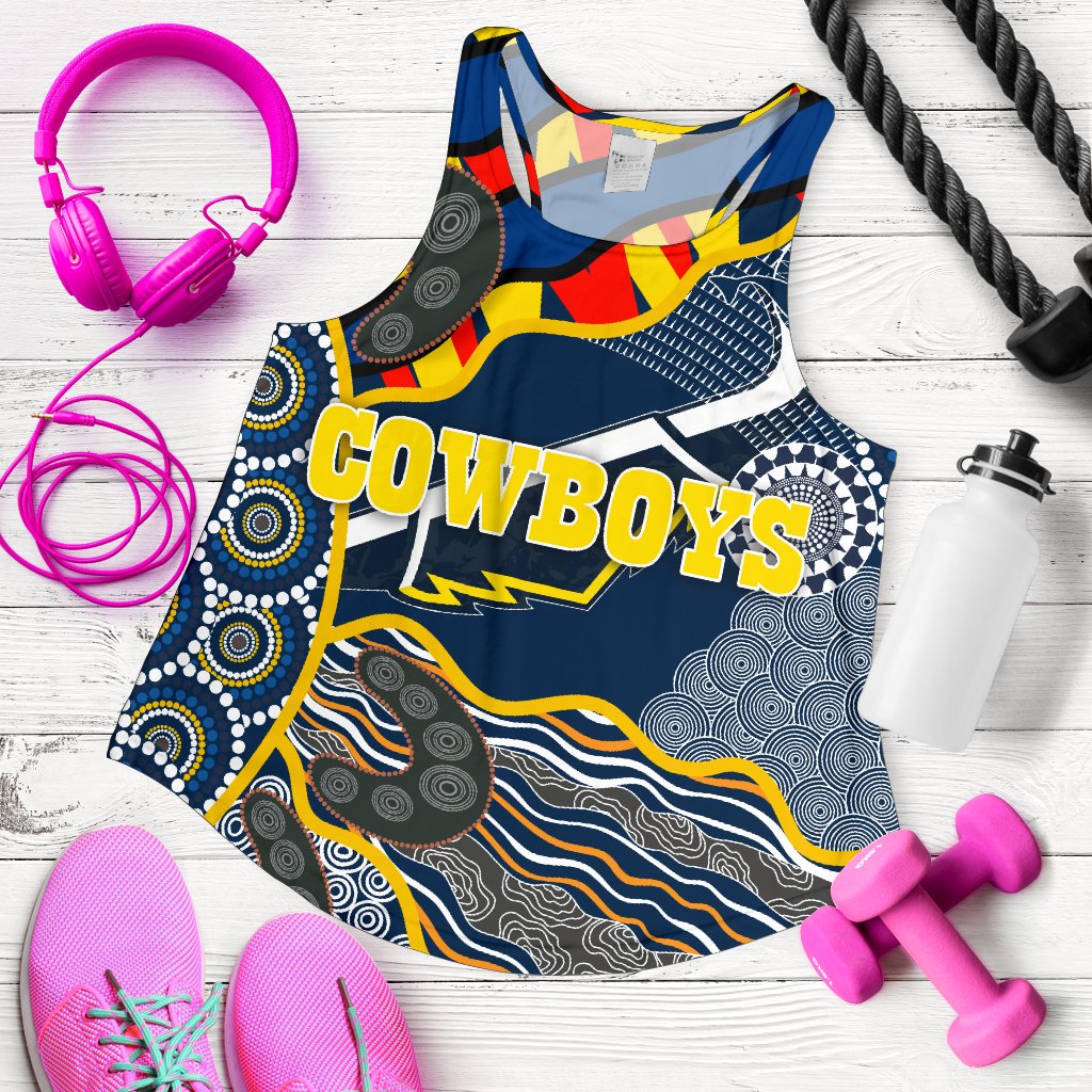 Cowboys Women Racerback Tank Unique Indigenous - Vibe Hoodie