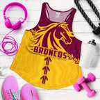 Broncos Women Racerback Tank Brisbane Aboriginal - Vibe Hoodie