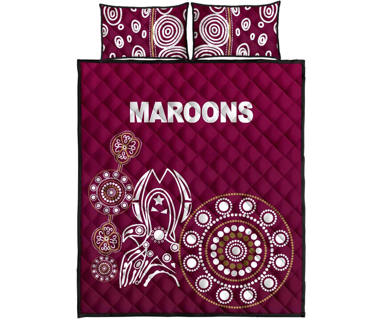 queensland-quilt-bed-set-maroons-simple-indigenous