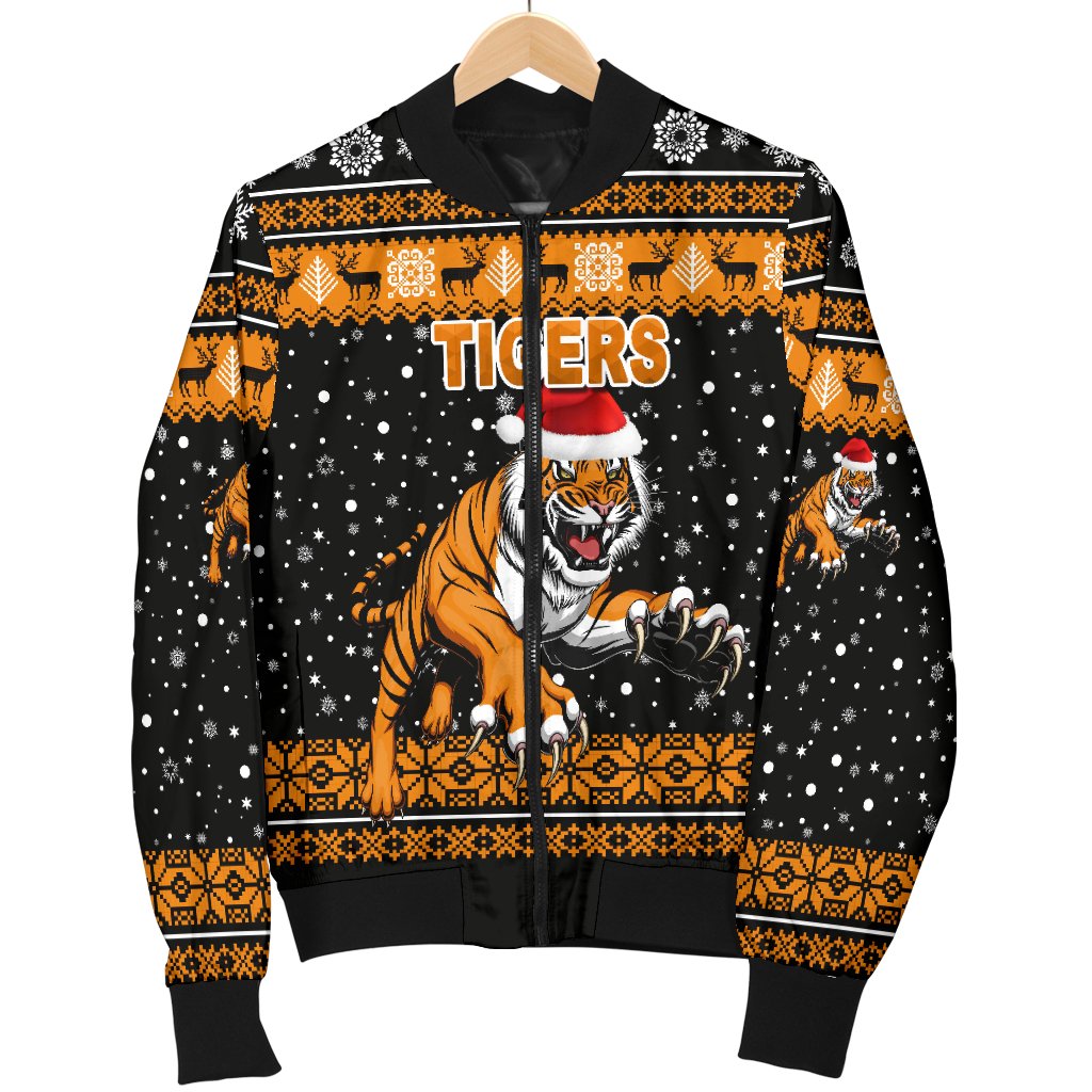 wests-christmas-womens-bomber-jacket-tigers-unique-vibes-black
