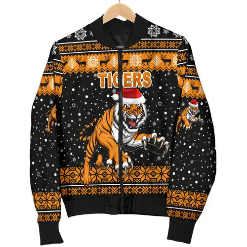 wests-christmas-womens-bomber-jacket-tigers-unique-vibes-black