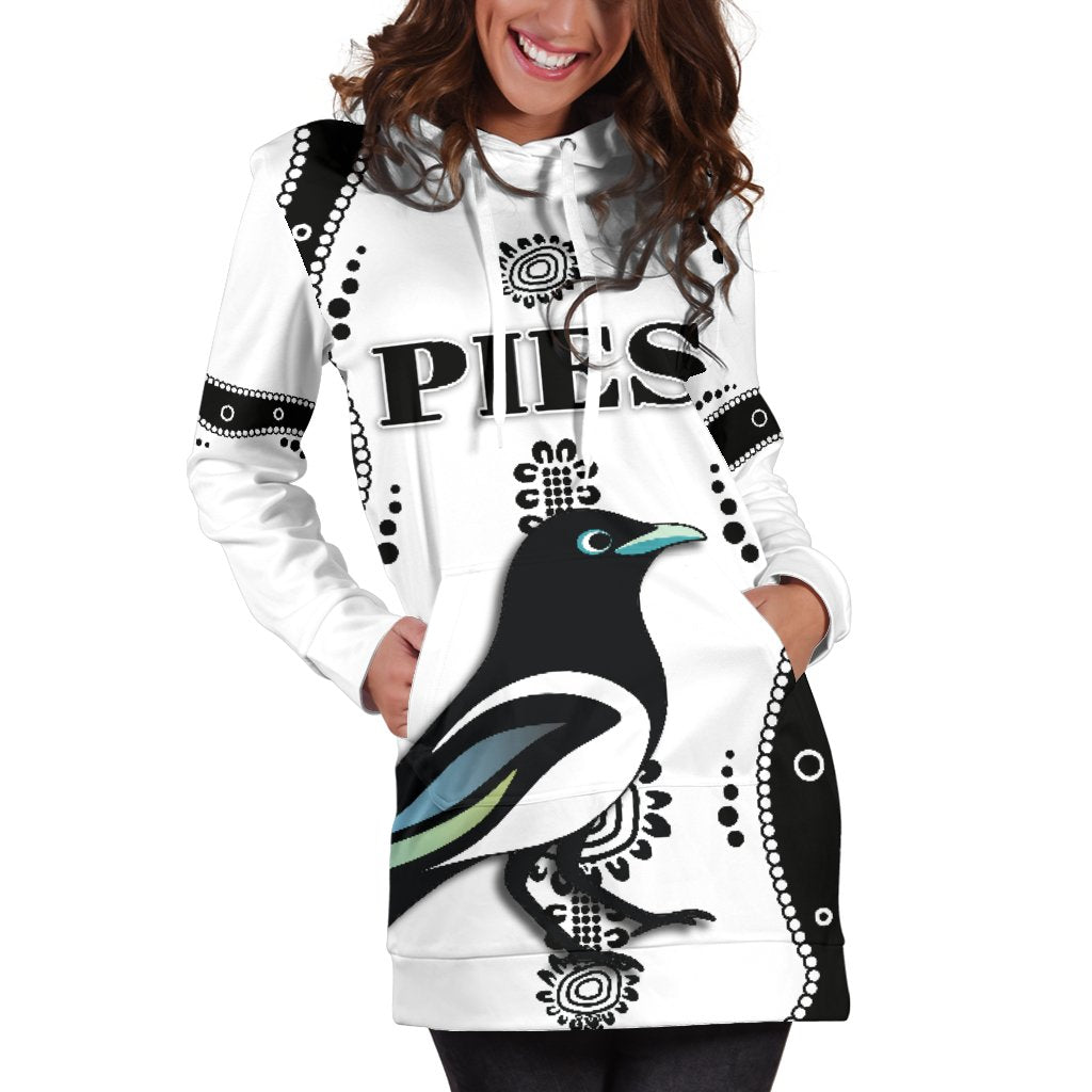 collingwood-women-hoodie-dress-pies-indigenous-white