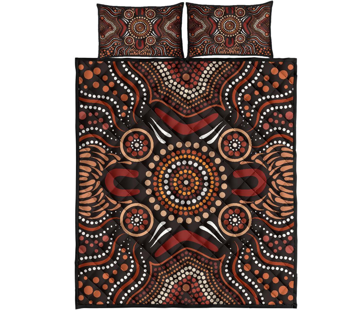 aboriginal-quilt-bed-set-boomerang-circle-dot-painting-art-ver02