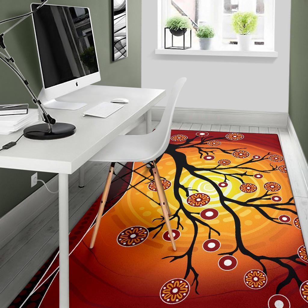 aboriginal-area-rug-tree-in-spring-season