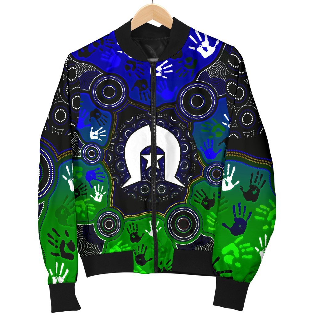 aboriginal-womens-bomber-jacket-torres-strait-symbol-with-indigenous-patterns