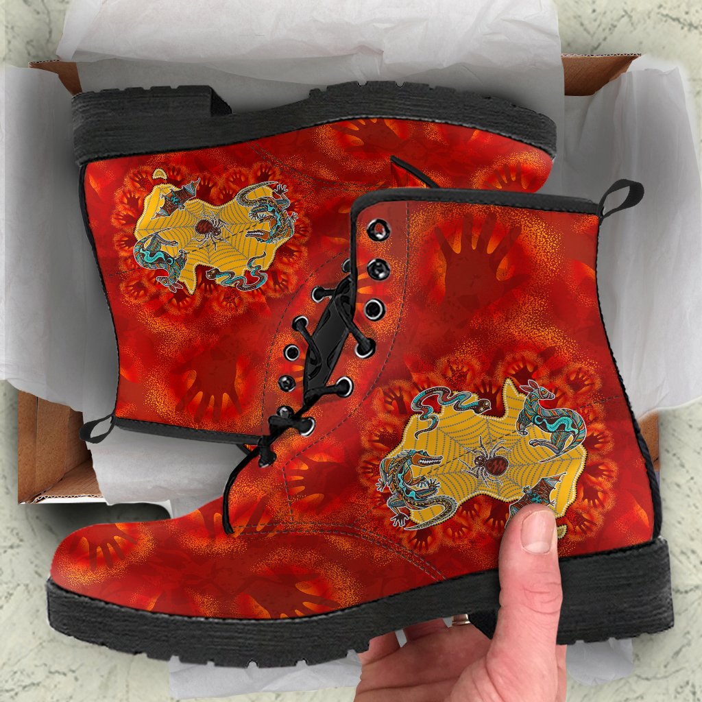 aboriginal-leather-boots-australia-map-hand-patterns-spider-web