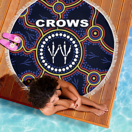 adelaide-beach-blanket-indigenous-crows-footprint
