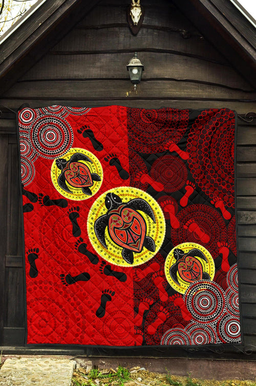 premium-quilt-aboriginal-dot-painting-quilt-turtle