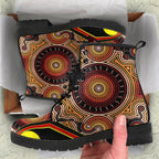 leather-boots-aboriginal-with-dot-painting-art