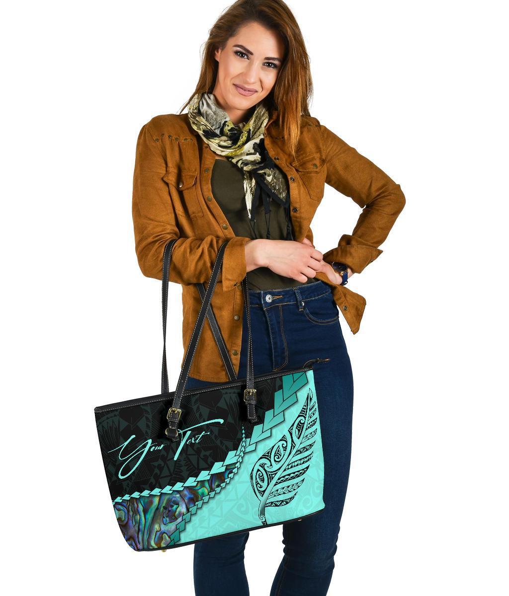signature-custom-paua-shell-maori-silver-fern-leather-tote-bag-turquoise