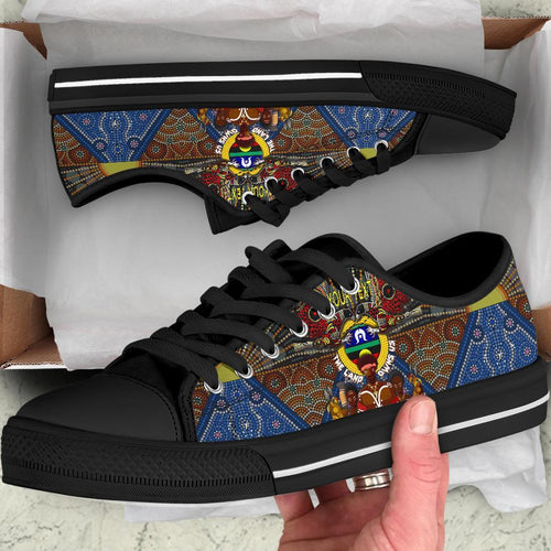 custom-text-the-land-owns-us-low-top-shoe