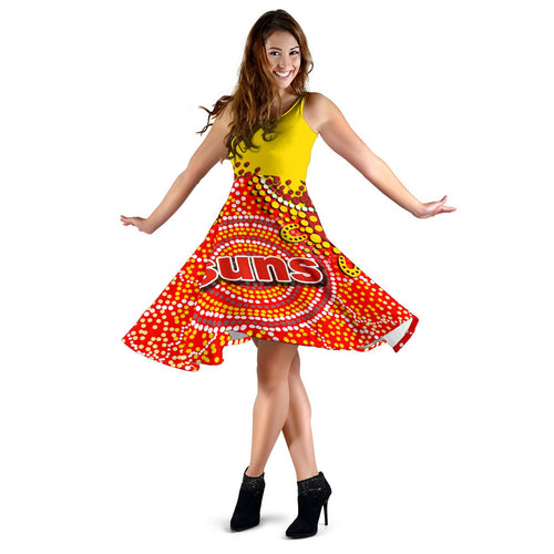 Gold Coast Women's Dress Sun Aboriginal - Vibe Hoodie