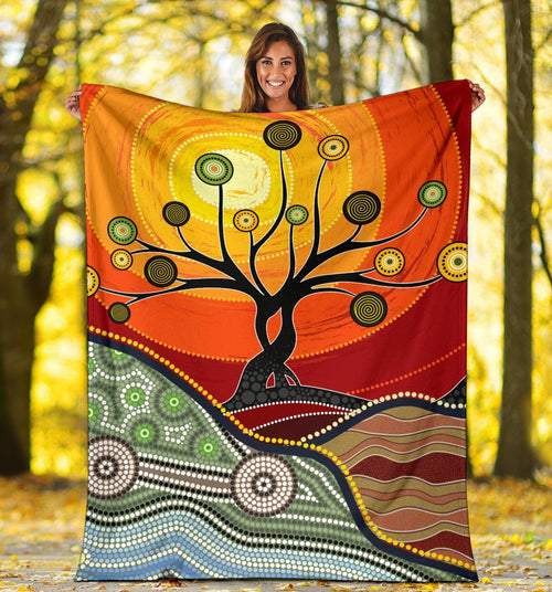 premium-blanket-australian-aboriginal-tree