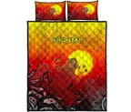 customaboriginal-quilt-bed-set-indigenous-frog-red