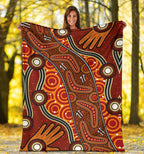 aboriginal-preium-blanket-indegenous-dot-painting-art
