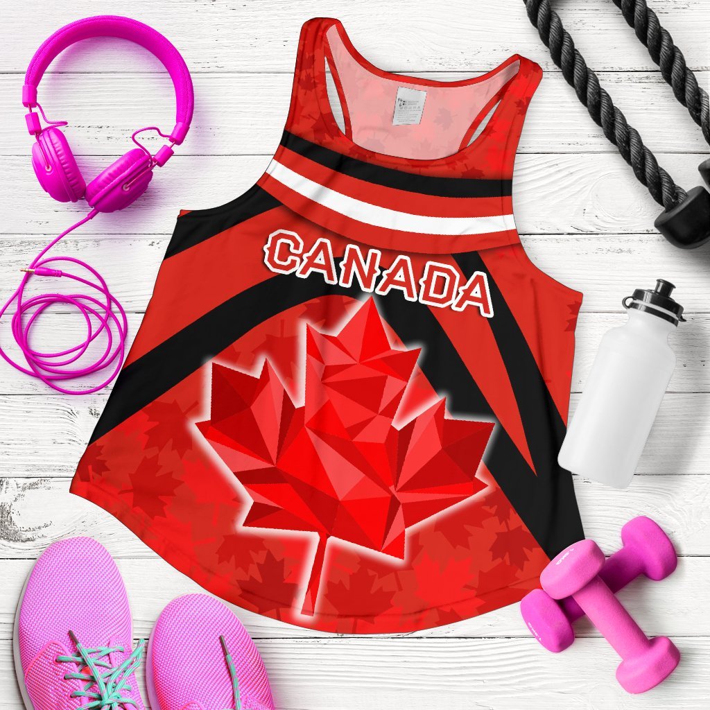 Canada Women Racerback Tank - Vibes Version - Vibe Hoodie