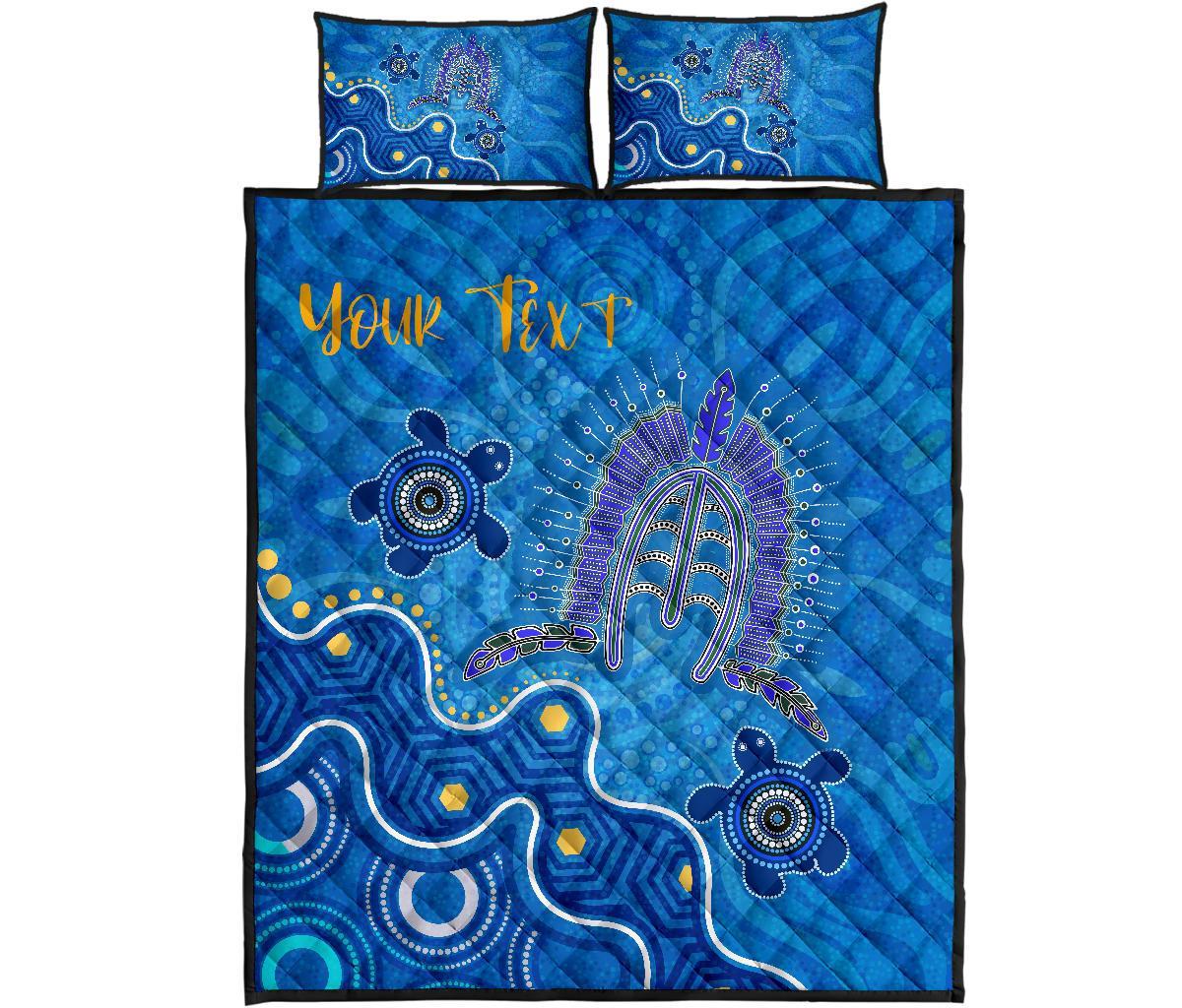torres-strait-personalised-quilt-bed-set-dhari-and-turtle