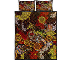 aboriginal-quilt-bed-set-kangaroo-and-lizard-dot-painting-art