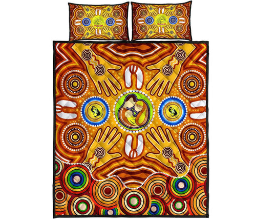 quilt-bed-sets-aboriginal-family-with-dot-painting-art