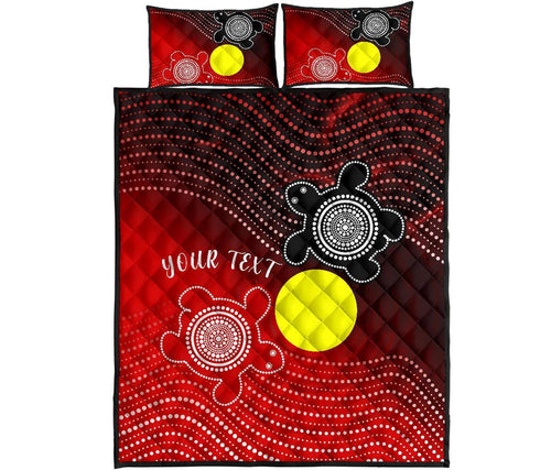 custom-aboriginal-quilt-bed-set-indigenous-circle-dot-painting-style