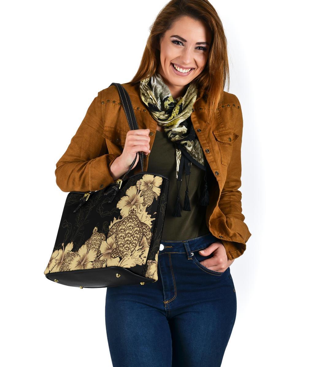 hibiscus-plumeria-golden-turtle-small-leather-tote