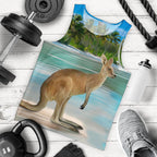 men-tank-top-kangaroo-mens-tank-landscape-art