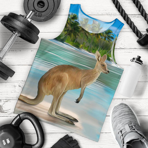 men-tank-top-kangaroo-mens-tank-landscape-art