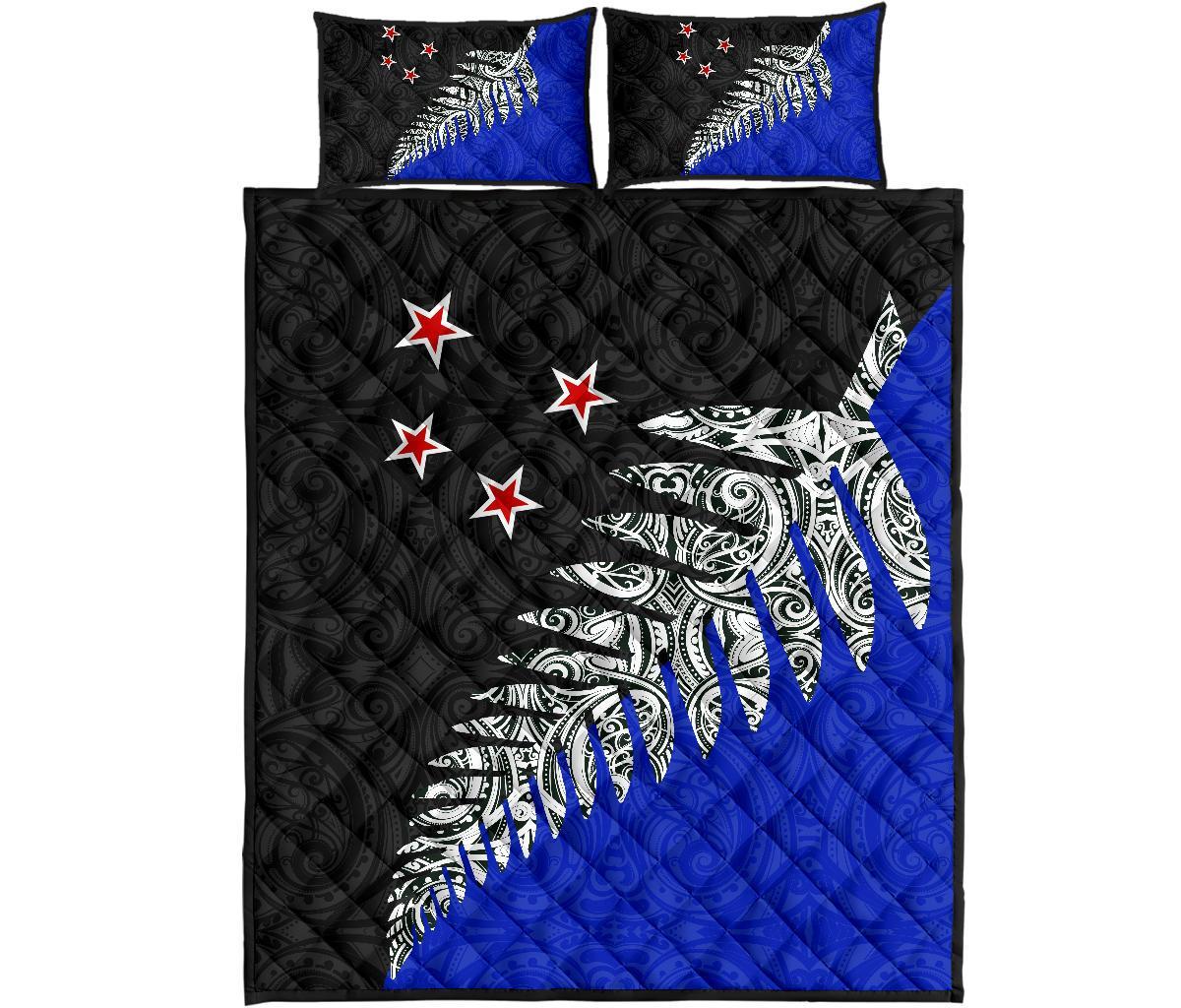 quilt-bed-set-nz-new-zealand-silver-fern-blue