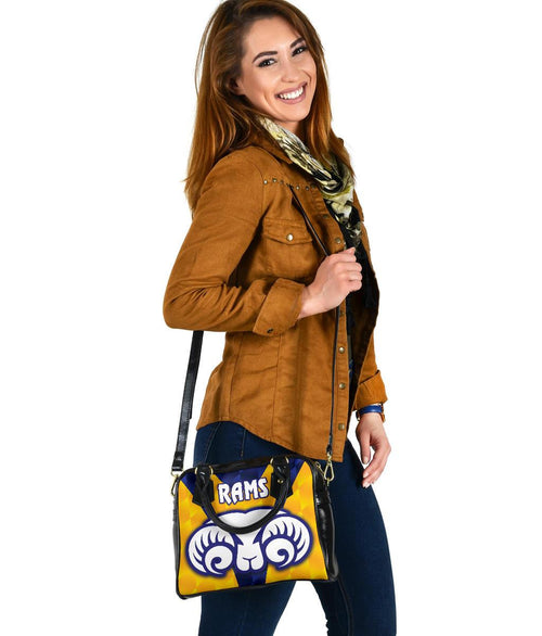 Adelaide Shoulder Handbag Rams Merino Original - Yellow - Vibe Hoodie