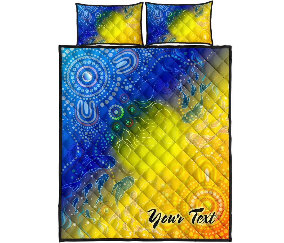 custom-text-aboriginal-quilt-bed-set-indigenous-fishing