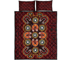 aboriginal-quilt-bed-set-aboriginal-dot-painting-flowers-style