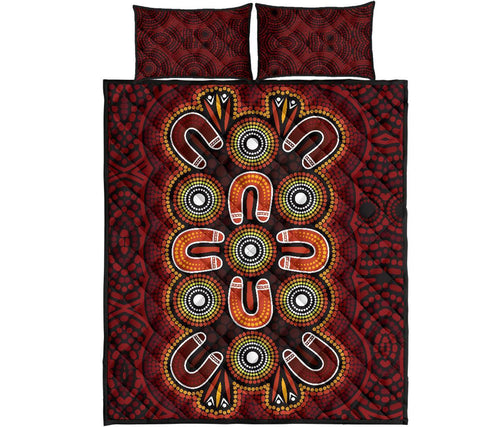 aboriginal-quilt-bed-set-aboriginal-dot-painting-flowers-style