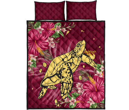 new-zealand-quilt-bed-set-turtle-polynesian-hibiscus