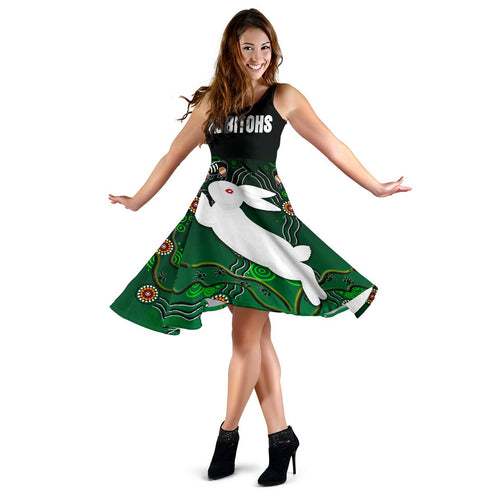 Rabbitohs Women's Dress Simple Indigenous - Vibe Hoodie