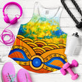 Aboriginal Women's Racerback Tank, Australia Kangaroo Sky - Vibe Hoodie