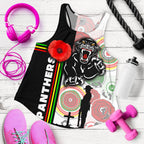 Penrith Panthers Women's Racerback Tank Anzac Day Power Style - Vibe Hoodie