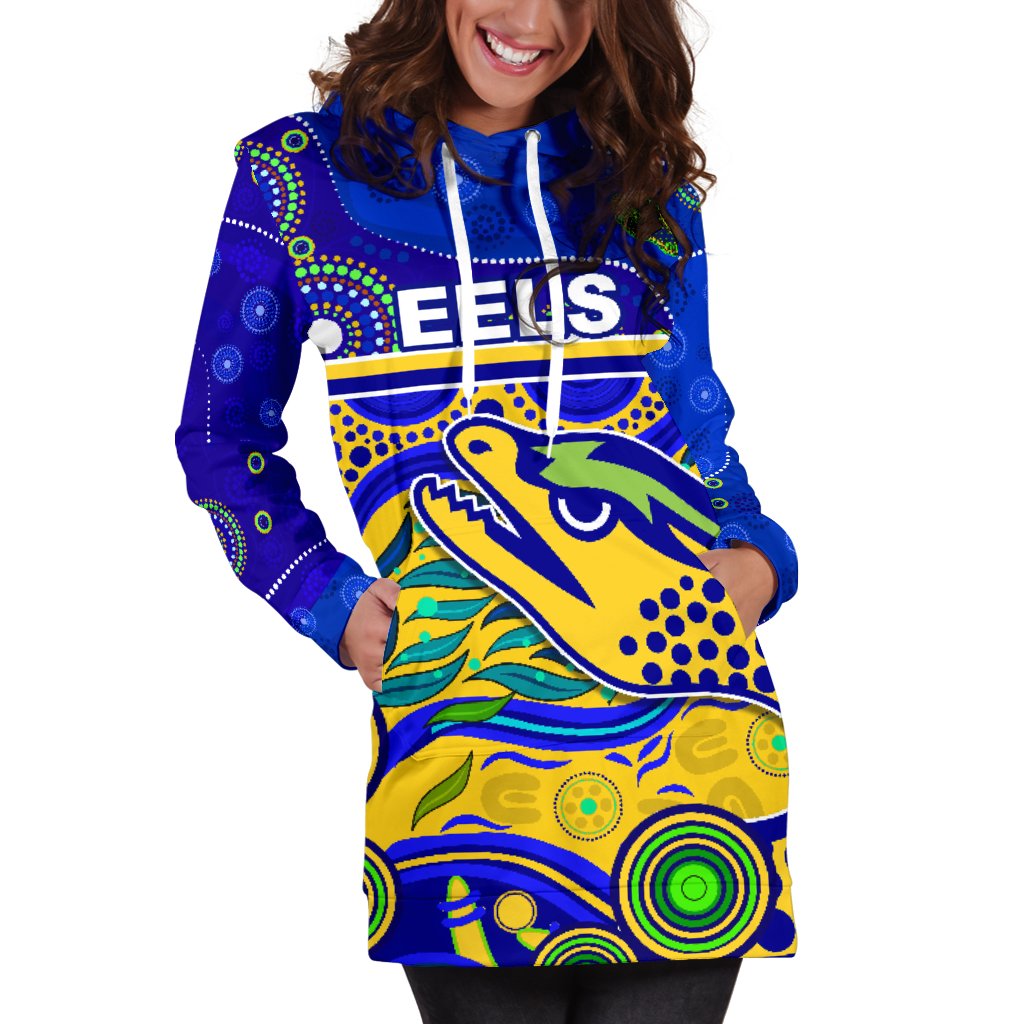 eels-indigenous-special-women-hoodie-dress-version-gold