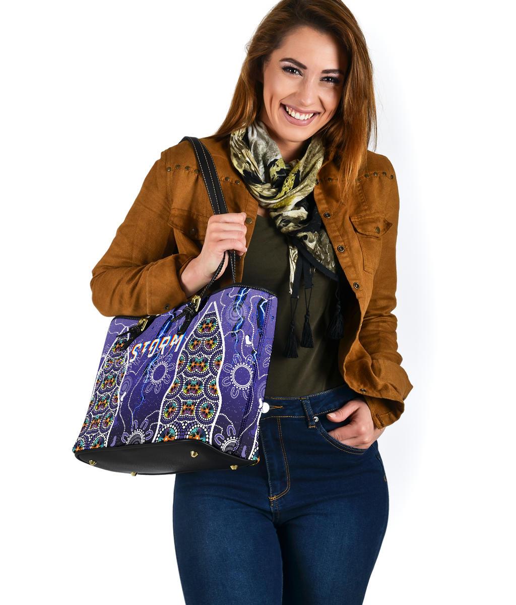 melbourne-storm-small-leather-tote-indigenous